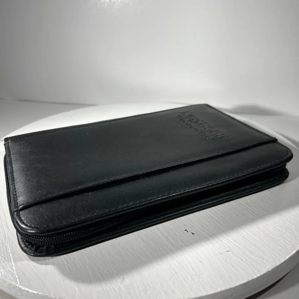 Raytheon Synergy of One Leather Case with Notepad Journal Page Size 8 x 5 BLACK